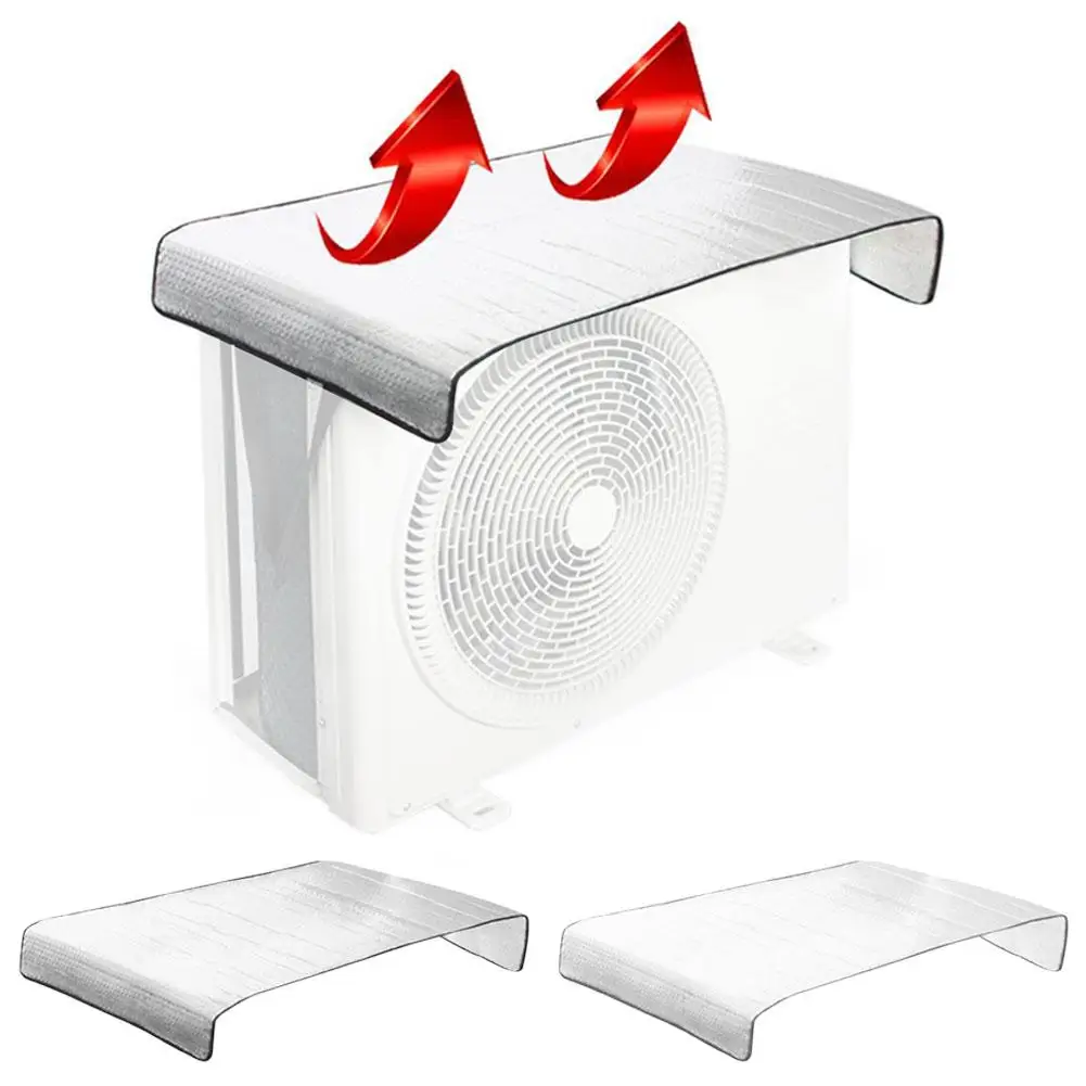 Air Conditioner Cover Outdoor Energy Saving Rainproof Aluminum Foil Insulation Dust Prevent Sun Exposure AC Cleaning