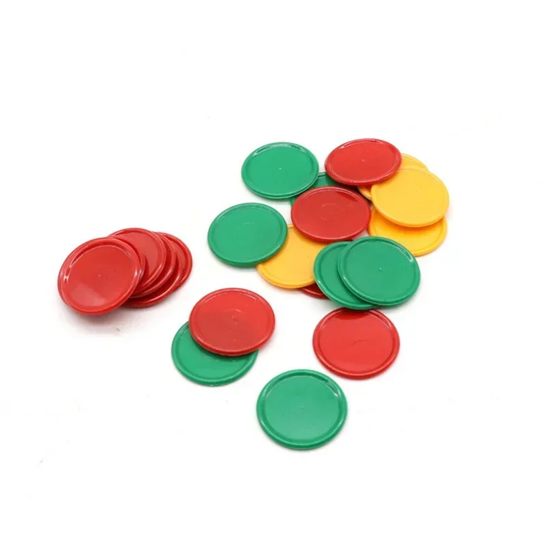 Poker Chips 68pcs 3.2cm Plastic Candy Colors For Family Club Board Games