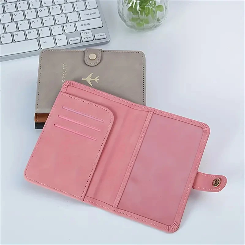 Passport Cover Women Men Passport Credit Card Holder Case PU Leather Business Card Wallet Travel Purse