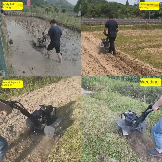 Yy Nagy Teljesítményű Szántóföldi Föld Benzin Talaj Fordulása És Gyomlálási Rotációs Talajnyílás Nyílása Szántó Ripper - Image 4