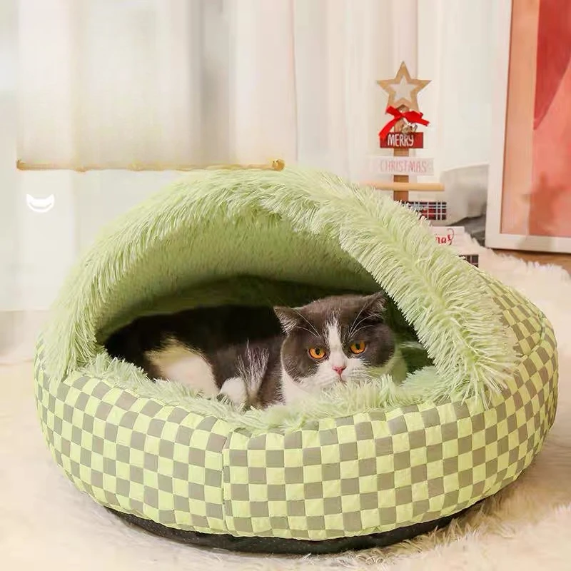 

Cat Nest Winter Warm Kennel Four Seasons Universal Quilt Pet Bed Closed Cat Bed Thickened