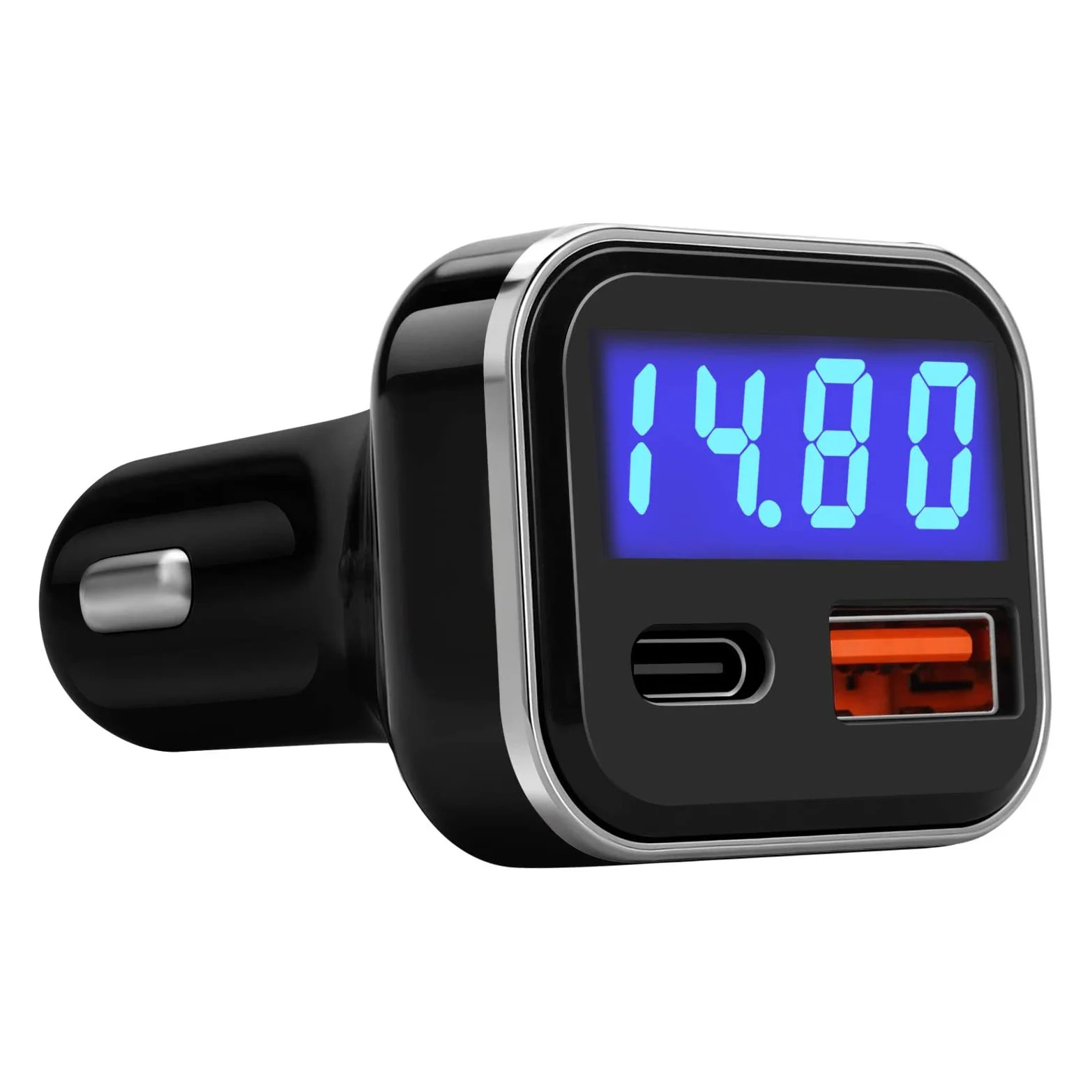 USB C Car Charger with Voltage 30W Dual Port USB Type C Power Delivery