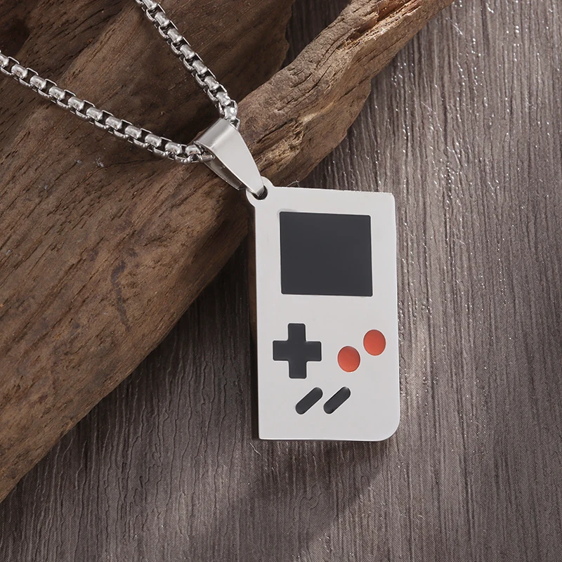 

Fashionable Personalized Stainless Steel Game Console Pendant Necklace Men's Hip Hop Party Jewelry