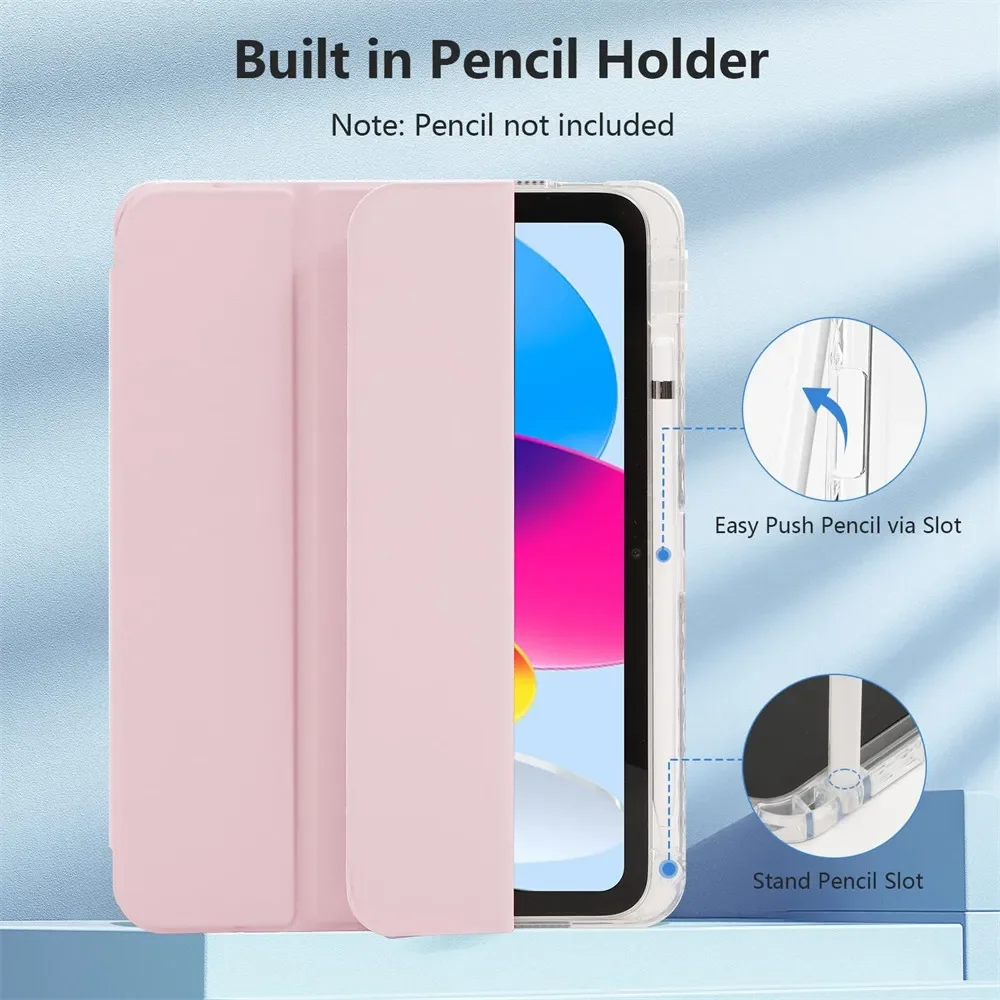 Universal Protective Tablet Case - Premium Leather with Multi-Angle Stand and Auto Sleep/Wake Function