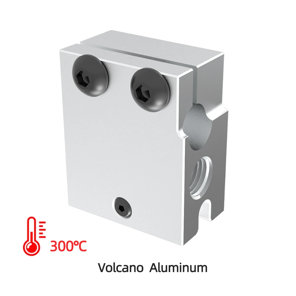 PT100 HT-100K Hotend 3D 프린터 압출기 가열 블록 용 고품질 V6 화산 알루미늄 또는 도금 구리 황동 열 블록