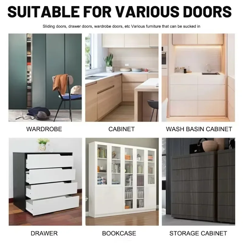 Self Adhesive Door Stops Magnetic Cabinet Catches Invisible Soft Catch Door Stopper