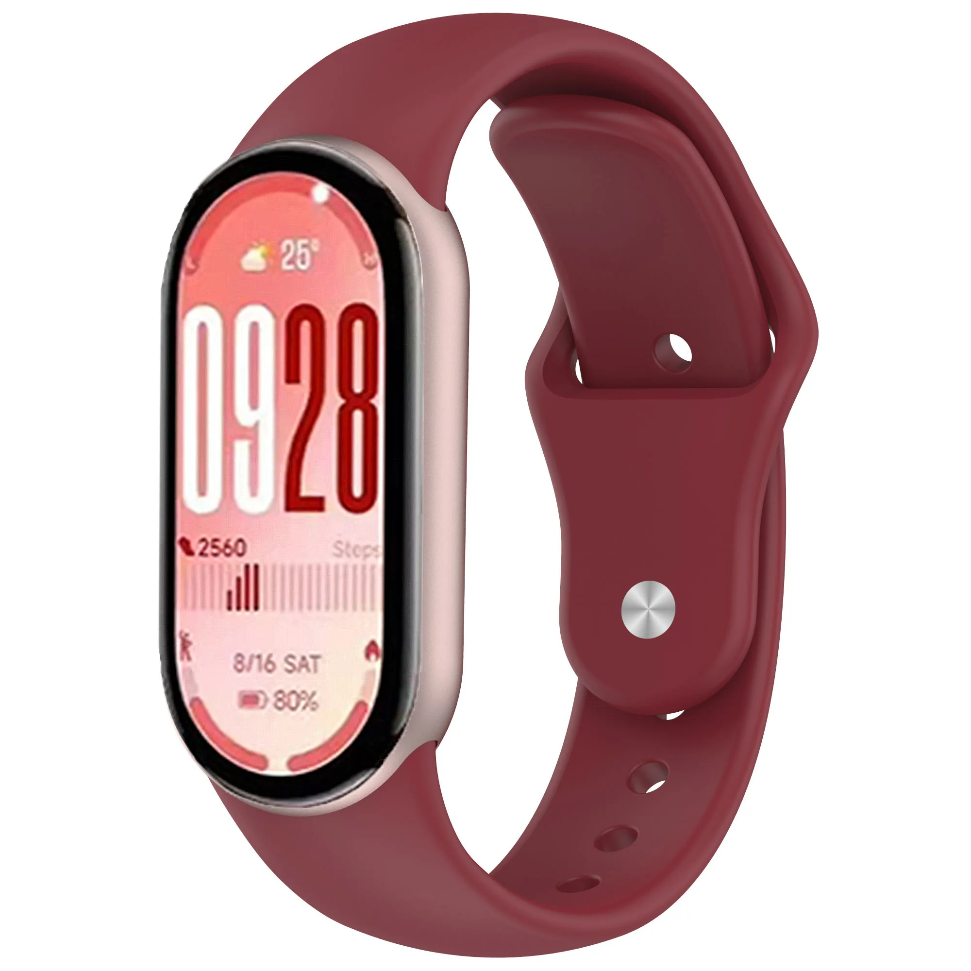 Sports Silicone Strap with Metal Buckle - Soft, Comfortable Bracelet Wristband Replacement Belt