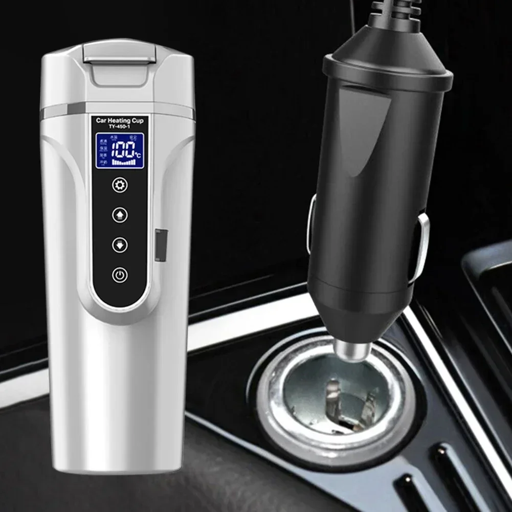 Stainless Steel Electric Water Warmer Bottle for Car Use