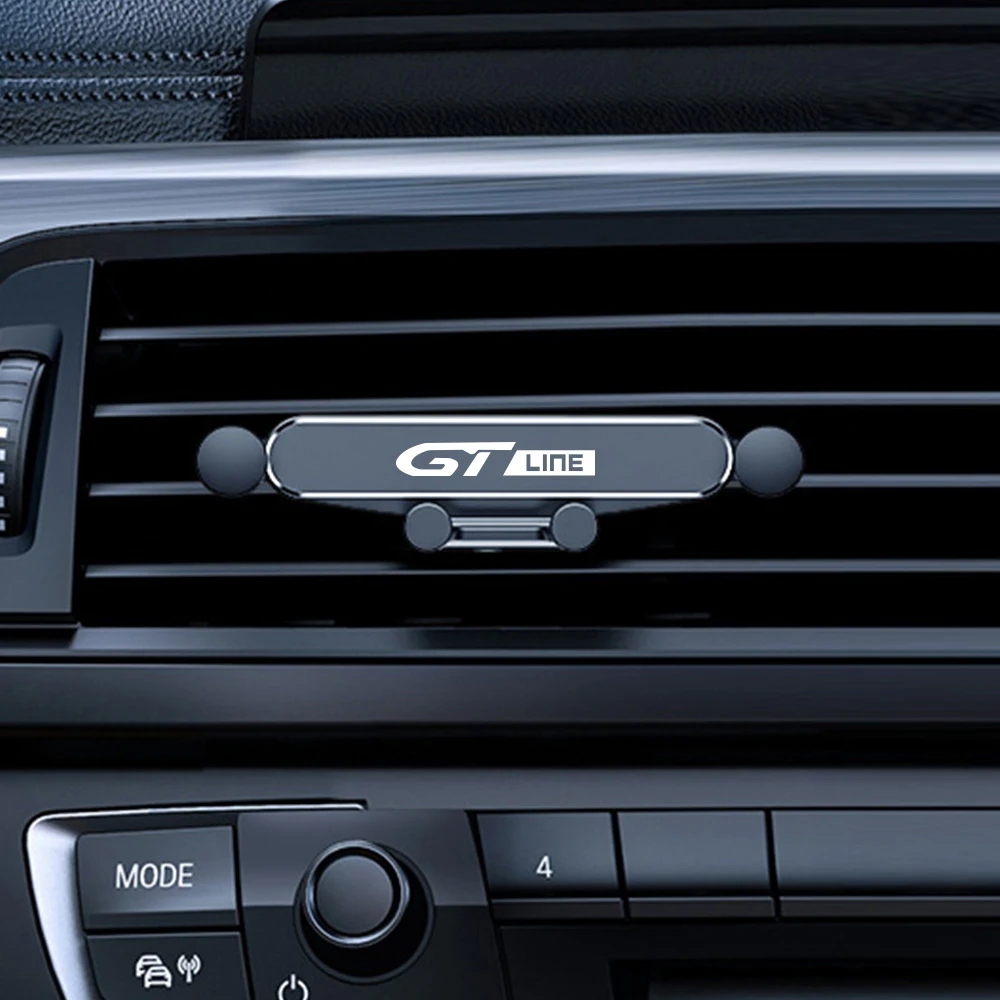 푸조 GT GTline 308 T9 2008 5008 208 3008 408 108 508 Rifter 207 206 4008 중력 자동차 에어 벤트 전화 홀더 액세서리