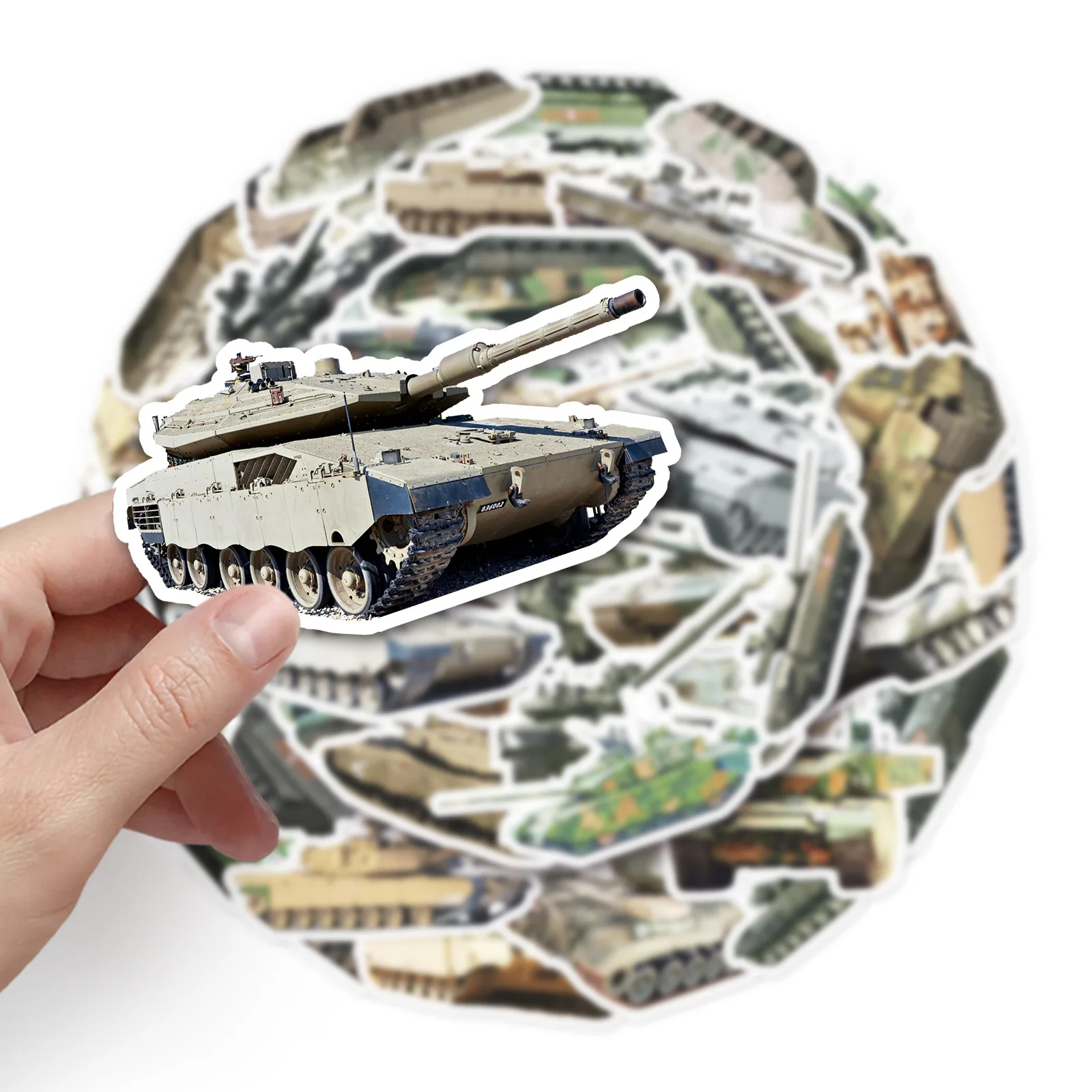 10/30/50 stücke Nette Tank Graffiti Aufkleber Militär DIY Kinder Auto Laptop Koffer Skateboard Gitarre Cartoon Aufkleber Kind geschenk Spielzeug – Detail 3