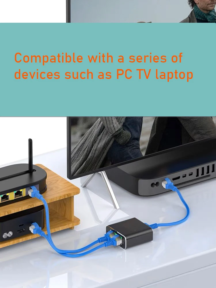 Multi-Port Gigabit Ethernet Network Splitter