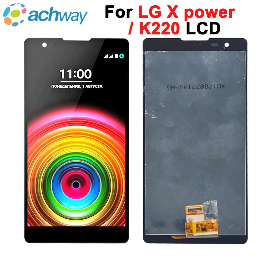 

Tested New For LG K220 K220DS LCD X Power X3 Display LCD Screen Touch Digitizer Assembly K220ds K220dsK K210 K450 LCD with frame