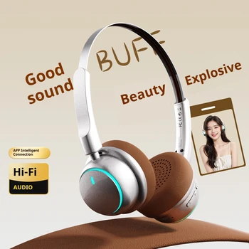 Cuffie wireless compatibili con Bluetooth di alta qualità, cancellazione intelligente del rumore, auricolari musicali universali, auricolari V6.0