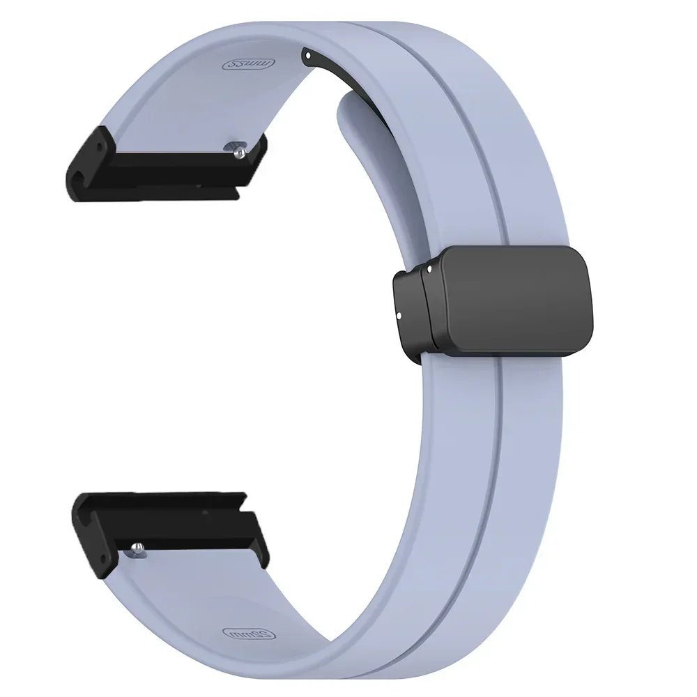 Magnetic Quick Release Silicone Bracelet with Folding Buckle