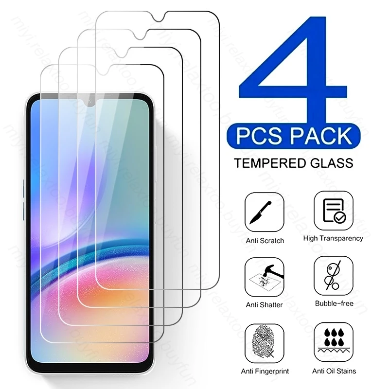 

SamsungA05s 4PCS Protective Glass For Samsung Galaxy A05s A 05 05s A05 s 4G SM-A055,SM-A057 6.7" Screen Protector Tempered Film