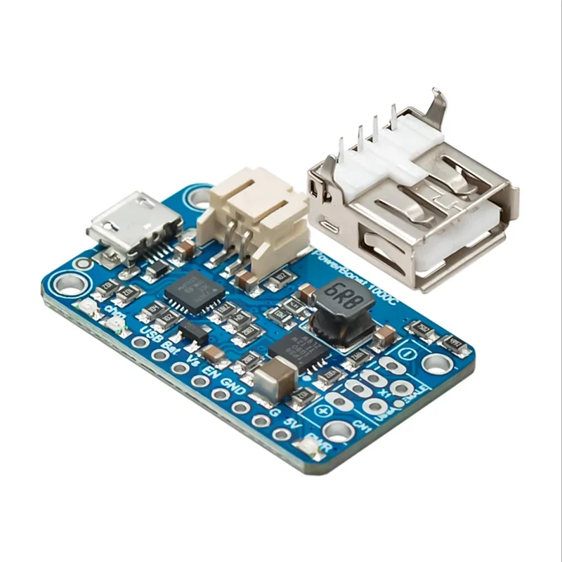 T24C 2465 스팟 충전식 모듈 5V Lipo USB 부스트 1A 충전기 Powerboost 1000 전자 제품용 휴대용 충전 솔루션