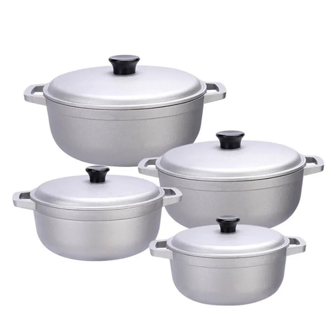 

4 Pieces 20cm to 26cm Aluminum Caldero Cooker Pot Cookware Sets