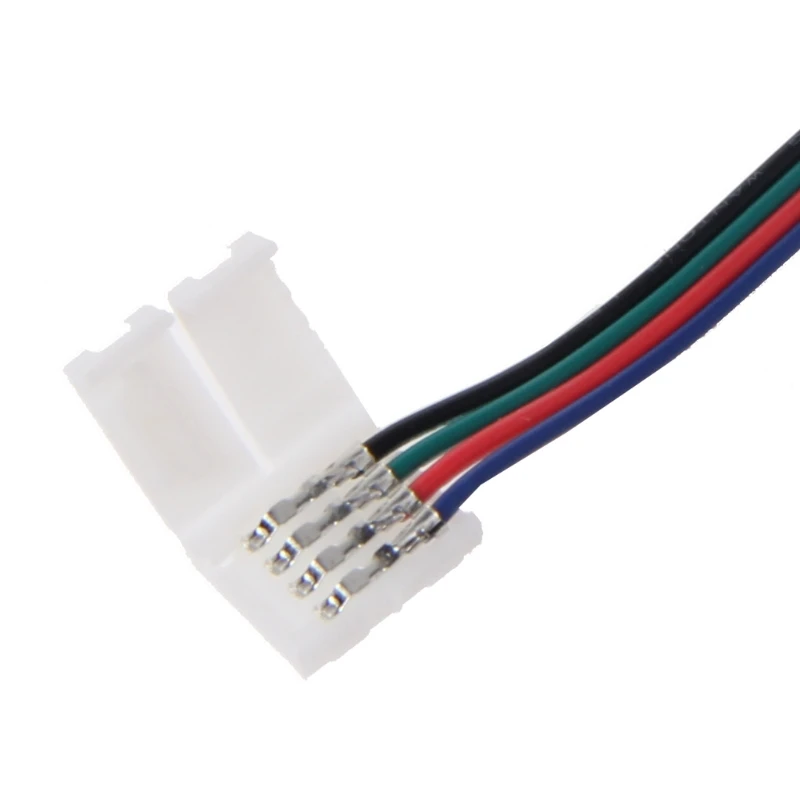 

Y1UB 4 Pin 10mm 17cm RGB LED Strip Light Adapter Connector Wire For 5050 LED Light St