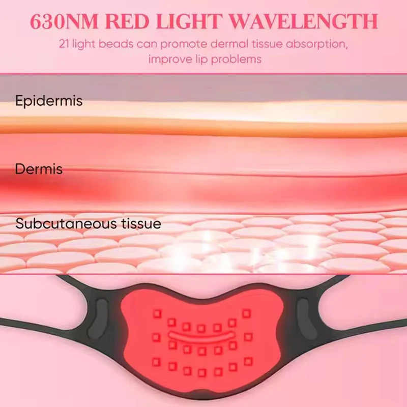 Photon Lip Beauty Products Reduce Lip Line Infrared Light Beam Augmentation Device Brighten Color LED Mask Light Therapy