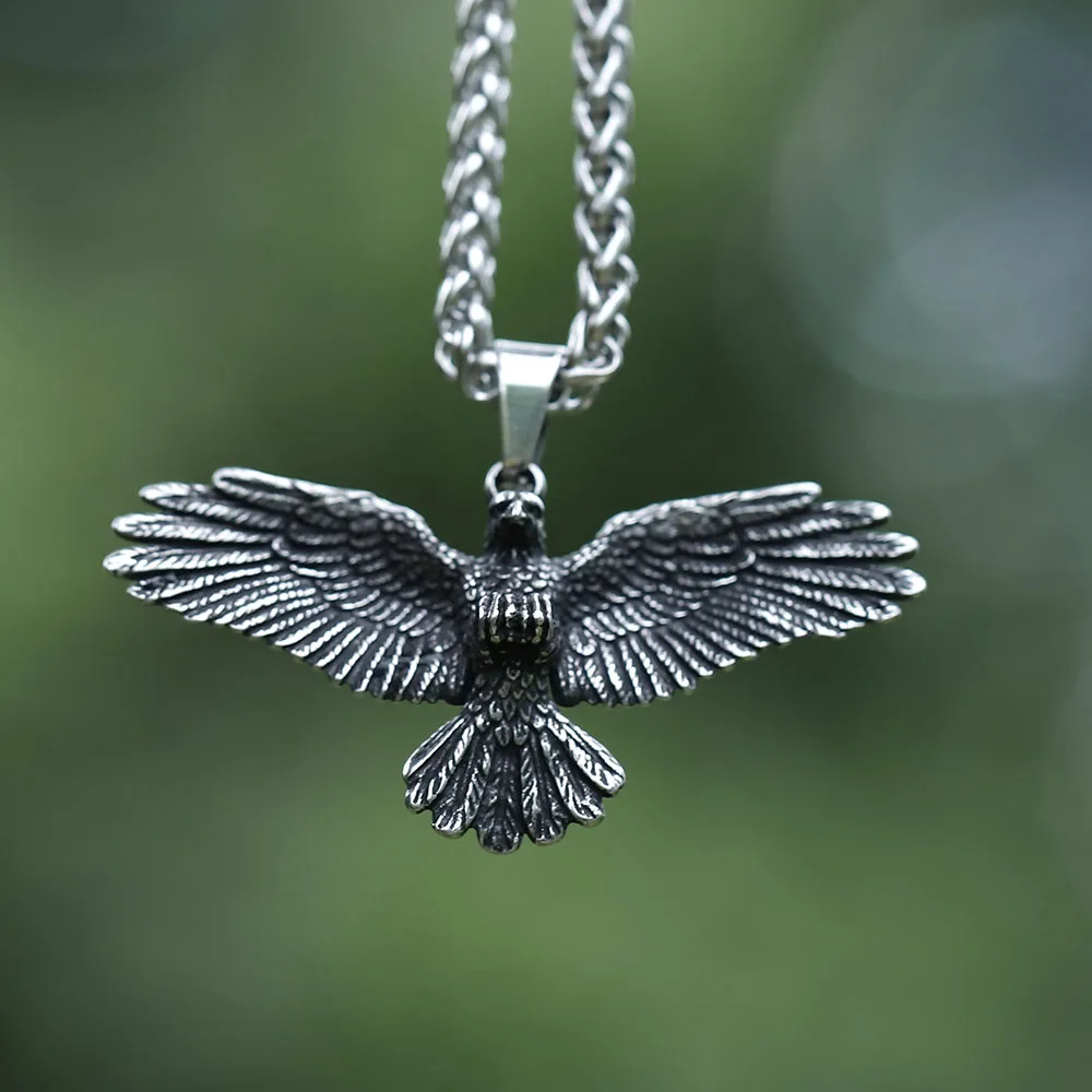 

Ожерелье с подвеской в виде птицы орла из нержавеющей стали 316L