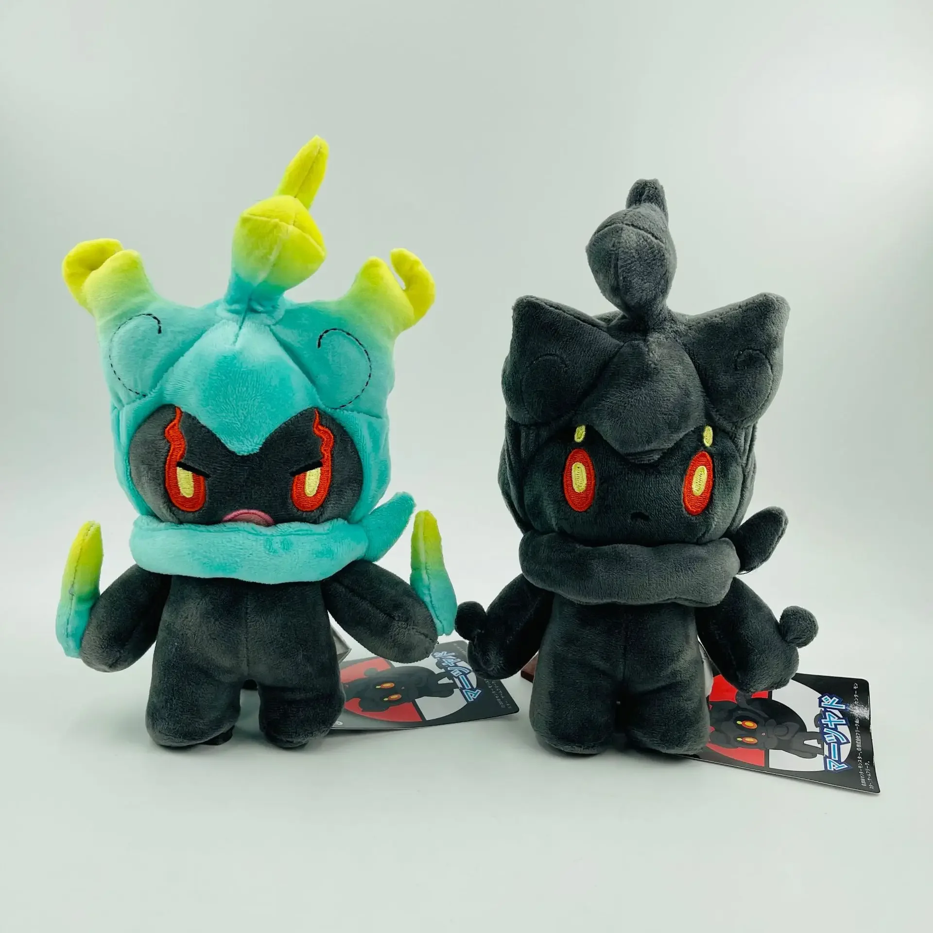 

10pcs/lot 25cm Pokemon Marshadow Plush Toys Green Black Marshadow Anime Soft Stuffed Dolls For Christmas Birthday Gifts