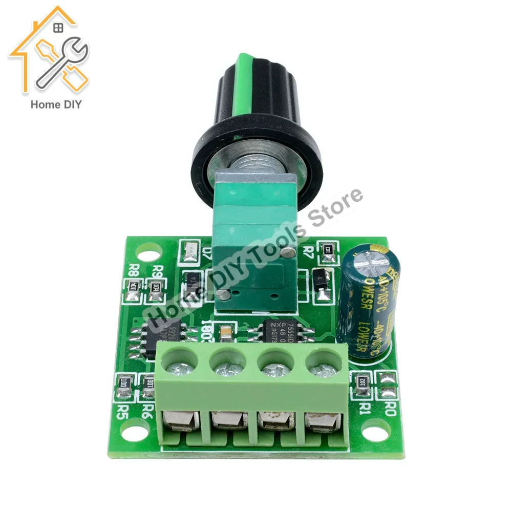 DC 1.8V-15V 2A 30W PWM Motor Speed Controller Regulator Low Voltage Fan Speed Control Switch PWM Adjustable Drive 5V 12V