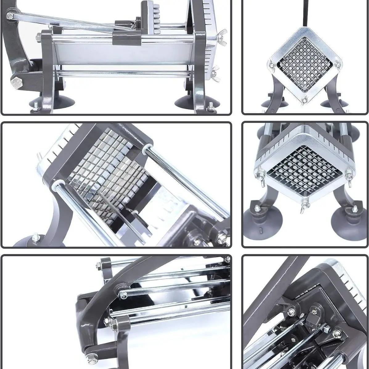 Commercial household manual french fries machine potato squash cut french fries machine turnip potato cafeteria shredding machin