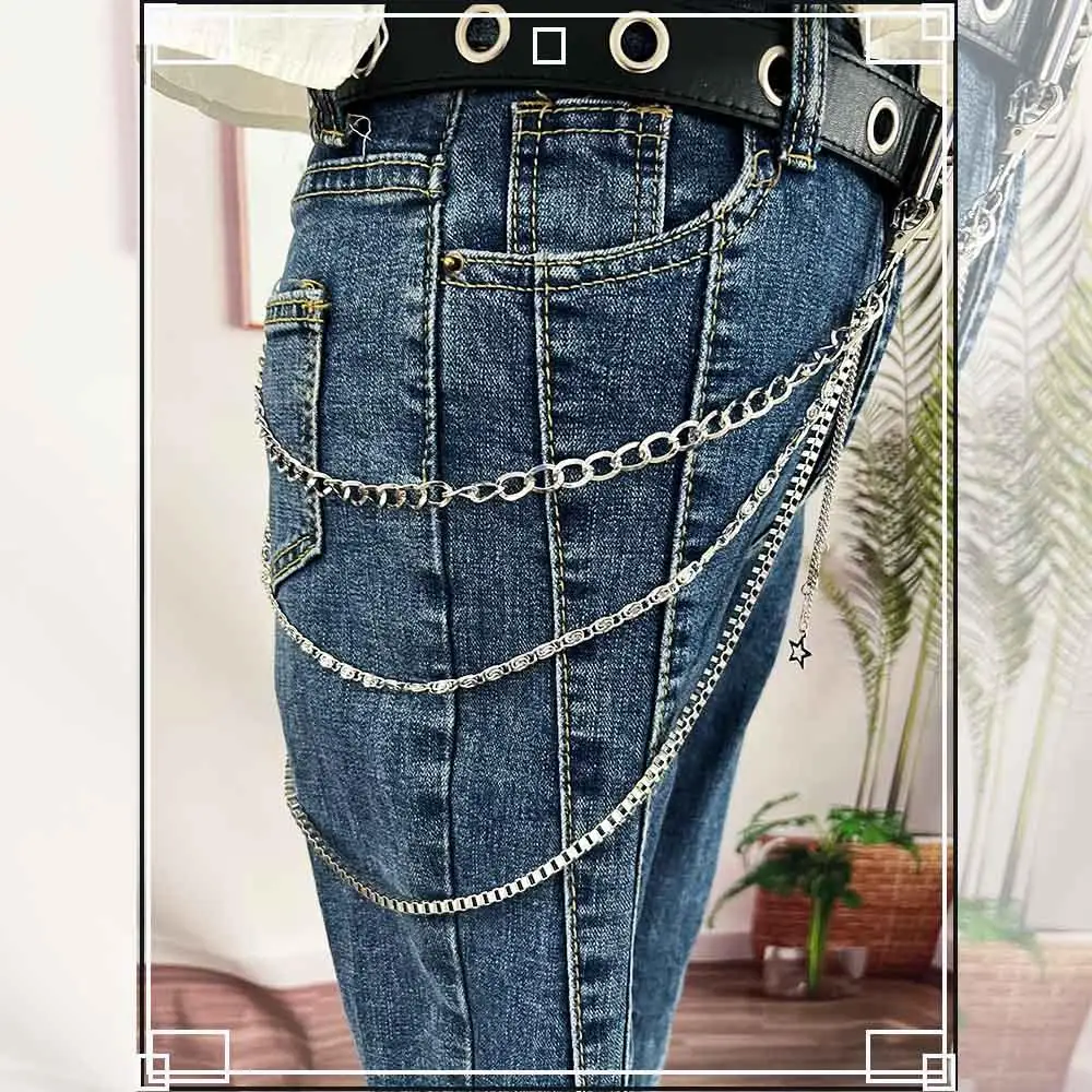 

PU Leather Fashion Design Star Pendant Solid Color Metal Buckle Belt Waist Chain Adjustable Waistband Women Waist Belt