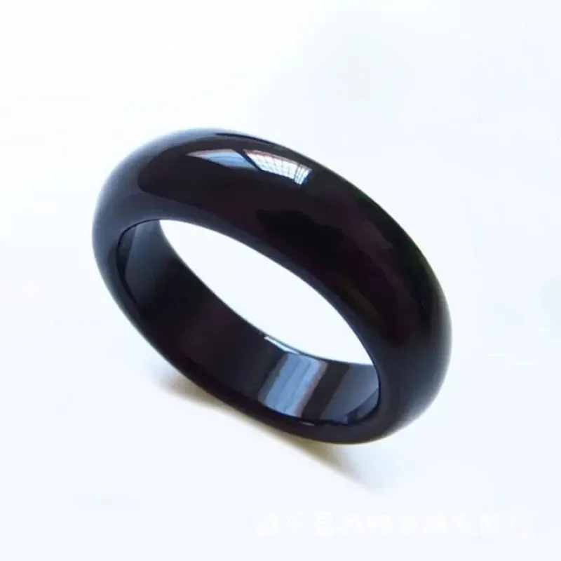 1pc New Fashion Top Quality Healing  Natural Stone High Ice Jade Ring for Women's Fashion Ring Fashion Jewelry Couple Gift