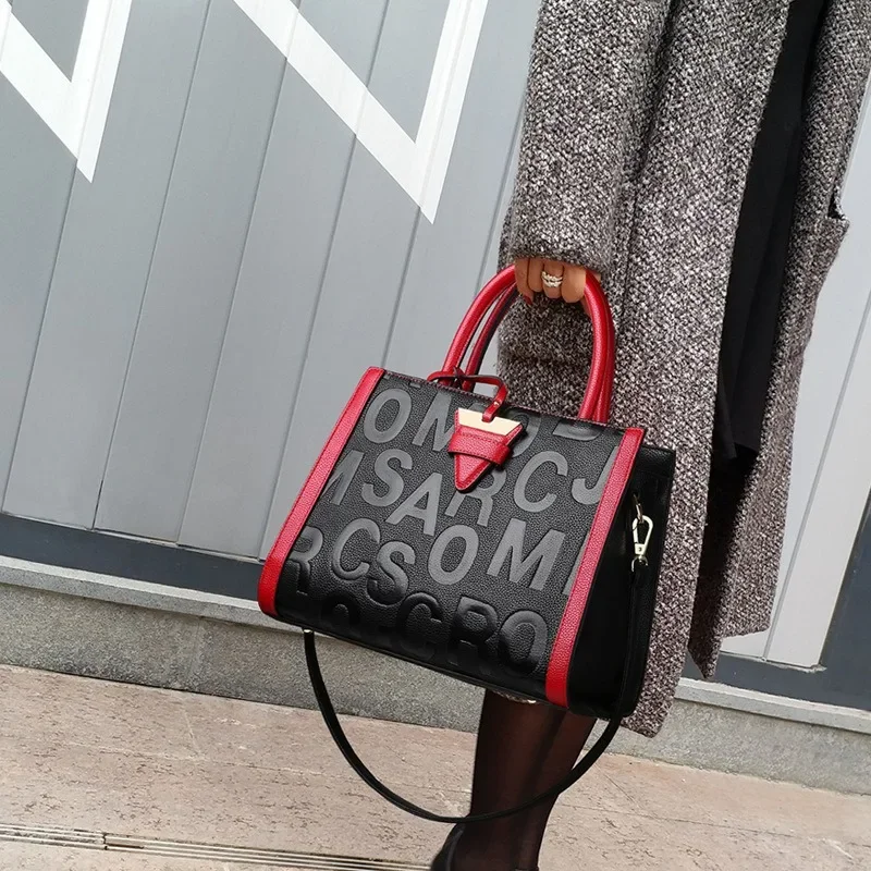 

Women's Bag New Trendy Large Capacity Fashion Letter Handheld Advanced Versatile One Shoulder Crossbody Bag