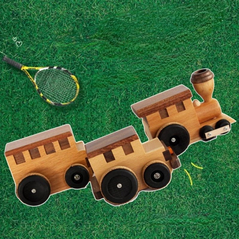 

Wooden Retro Automotive Music Box Creative Children's Birthday Gifts European Style Home Bedroom Ornament