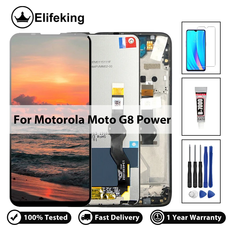 

LCD For Motorola Moto G8 Power XT2041 Display Touch Screen Digitizer Mobile Phone Assembly Replacement With Tools 100% Tested
