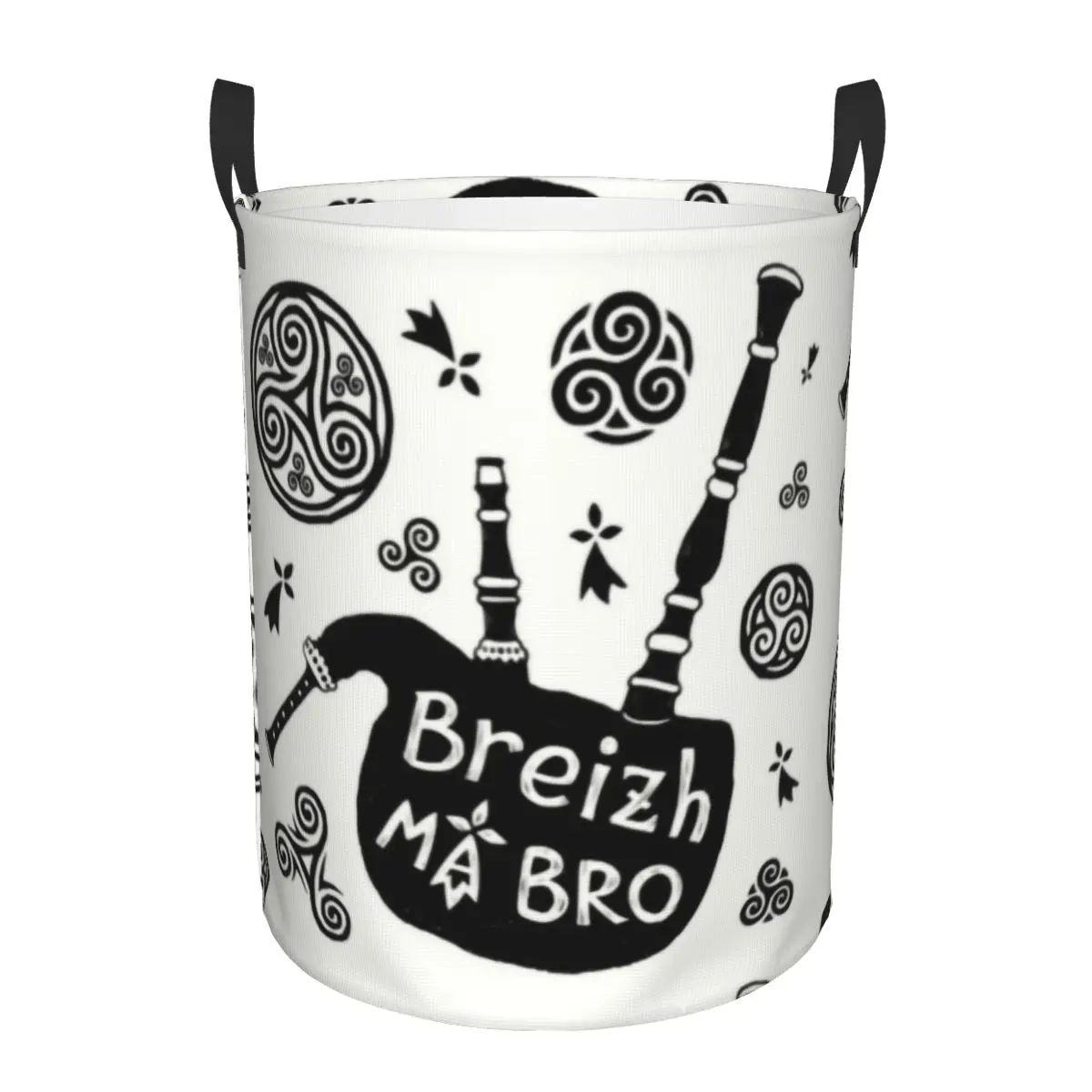 

Корзина для белья Breizh Ma Bro, складная корзина для белья в бретонском стиле