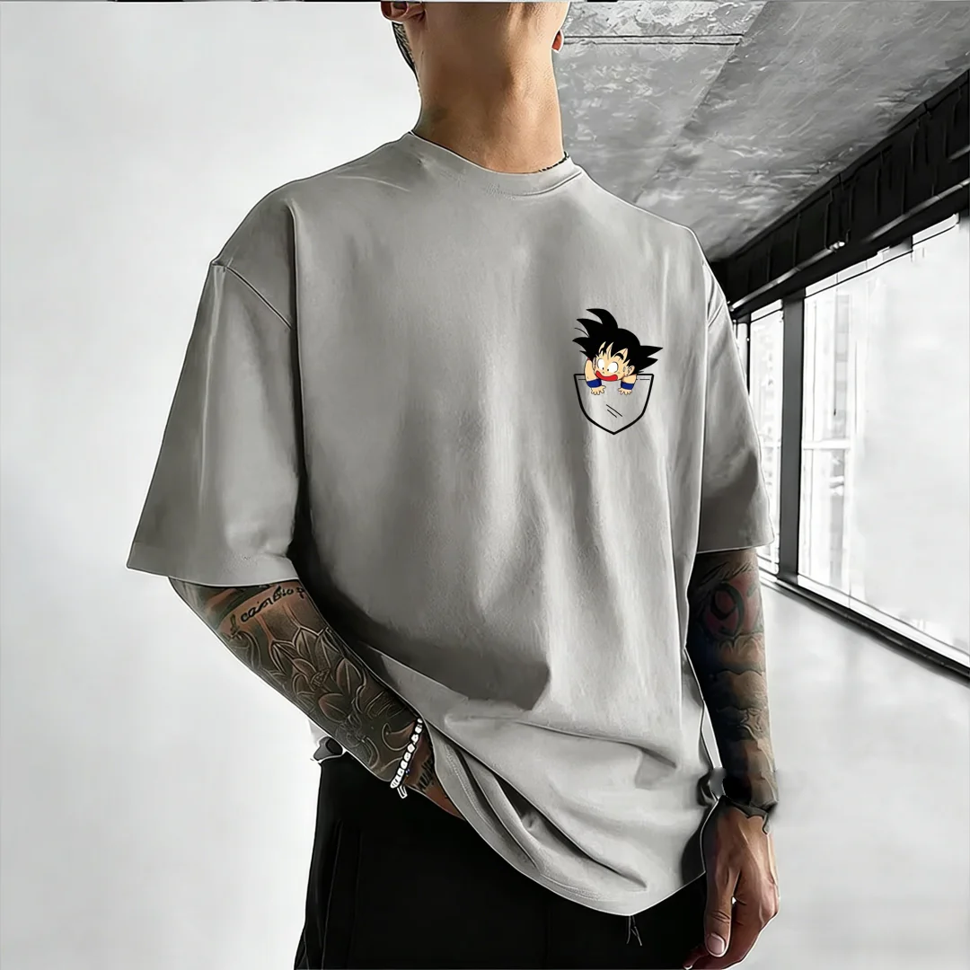 2026 Summer Hot Sale Dragon Ball Anime Pattern Family Parent-child T-shirts High Quality Short Sleeved Breathable Streetwear Top