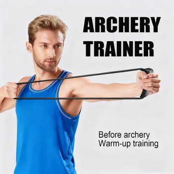 Allenatore per tiro con l'arco in gomma Estrattore per arco aperto Arco e frecce Attrezzatura per tiro con l'arco Allenamento fitness Rafforzamento della forza del braccio Allenatore per arco