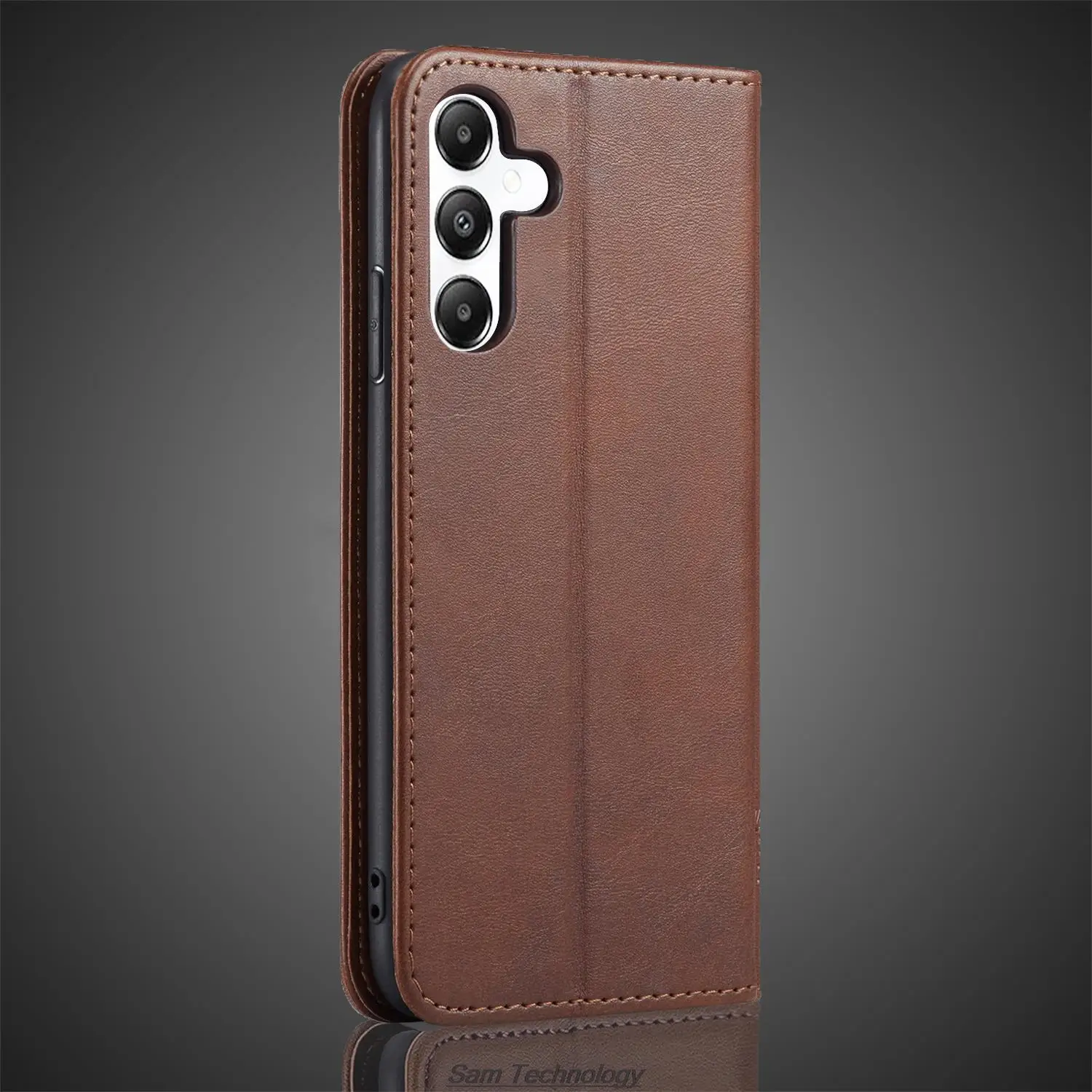 마그네틱 어트랙션 가죽 케이스, 삼성 갤럭시 A05s 홀스터 플립 커버 케이스, 갤럭시 A05s 지갑 폰 가방, Fundas Coque