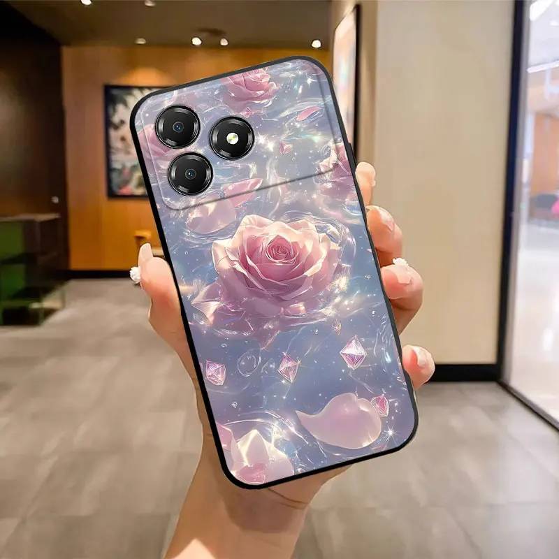 Butterfly Marble Print Silicone Soft Phone Case with Bumper Protection