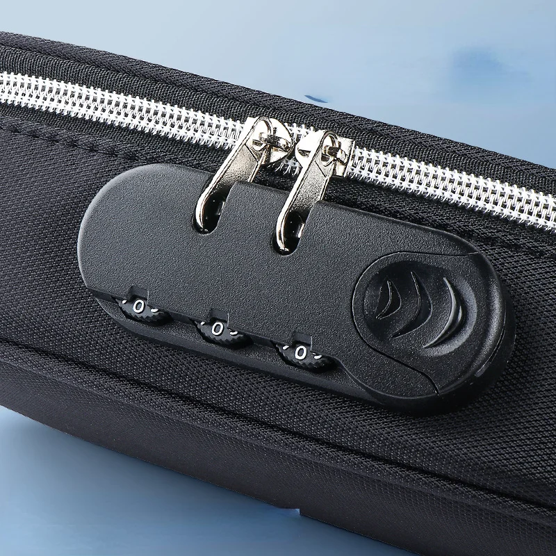 휴대용 번호 잠금 연필 케이스, 소년 캔버스 연필 가방, 대용량 연필 케이스, 학생 문구 가방, 어린이 펜 케이스 선물