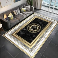 Modern Golden Luxury Carpet for Living Room Abstract Large Size Carpets Non-slip Bedroom Decoration Rug 200x300 Coffee Table Mat 1