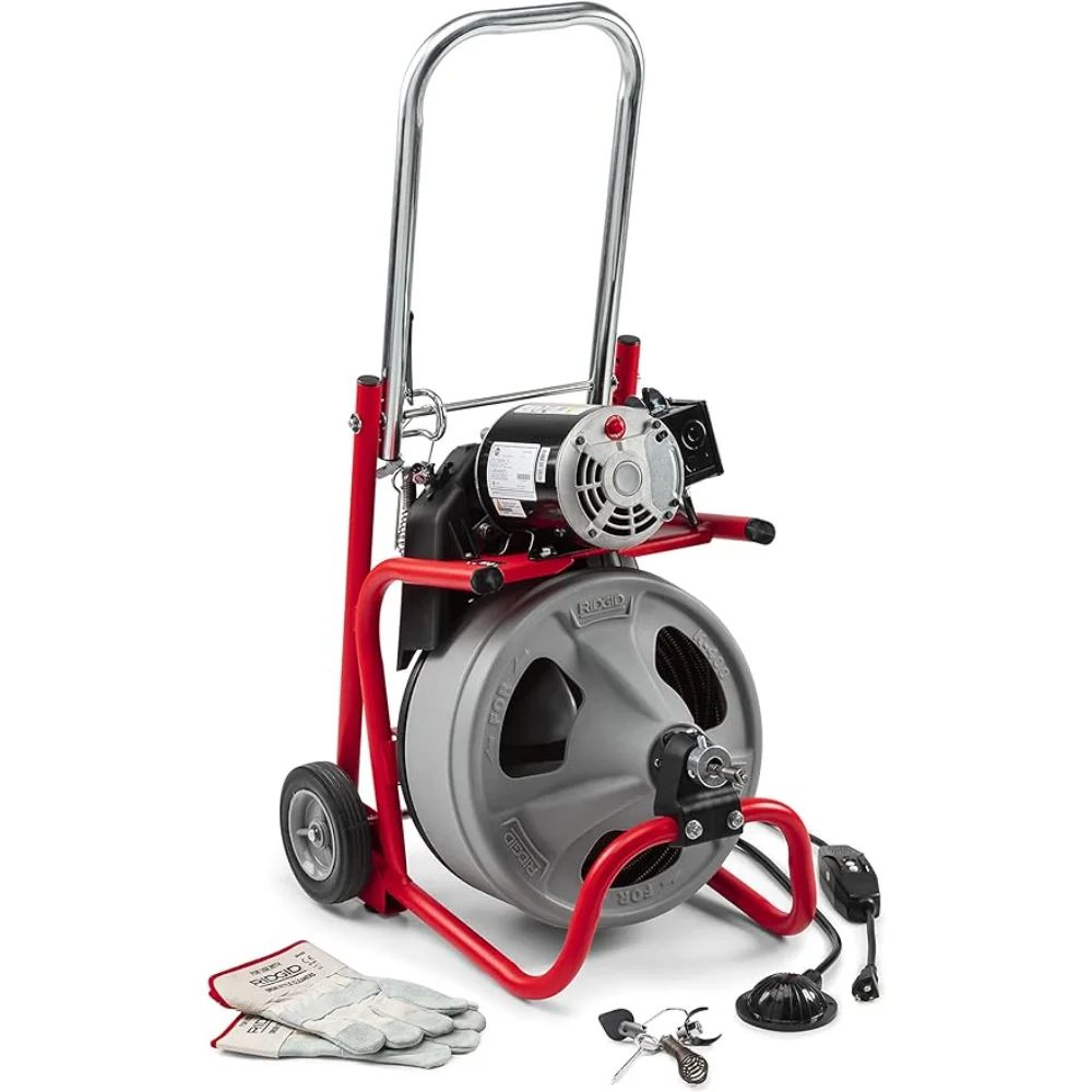 

NEW RIDGID 52363 Model K-400 Drain Cleaning 120-Volt Drum Machine Kit with C-32IW 3/8" x 75' Cable tools