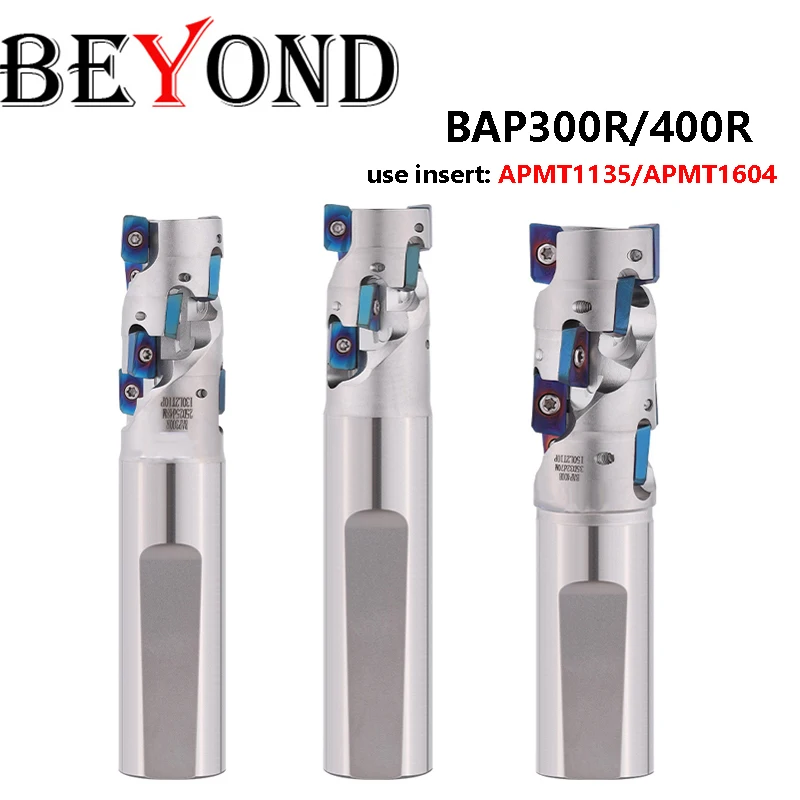 

BEYOND BAP300R BAP400R Roughing Corn Milling Cutter Bar CNC BAP C20 C25 C32 C40 C50 48/28/68MM Carbide Insert APMT1135 APMT1604