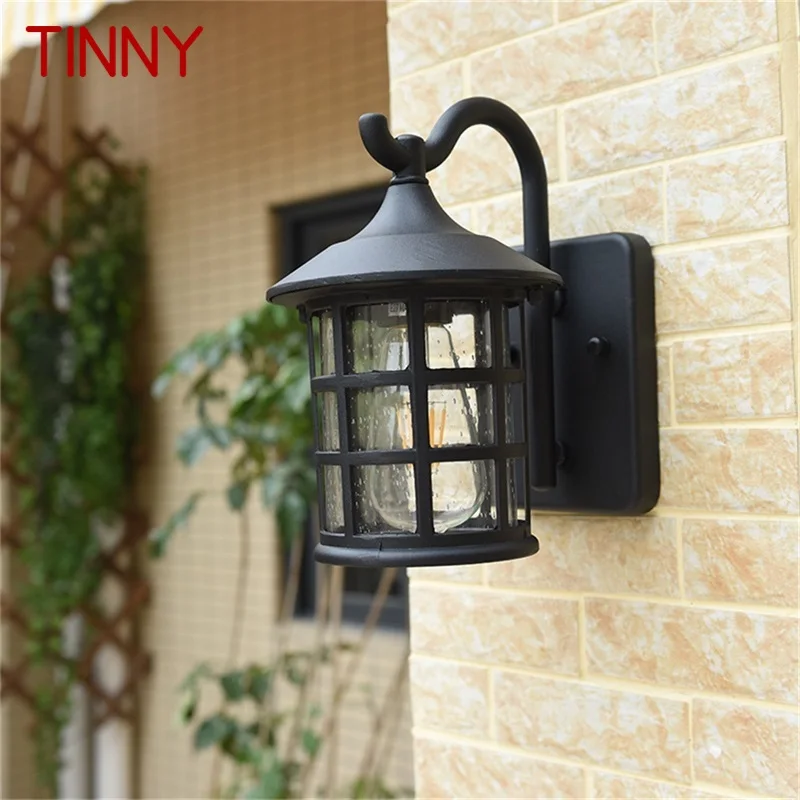 

TINNY Outdoor Wall Lamps Retro Bronze LED Light Sconces Classical Waterproof for Home Balcony Villa Decoration