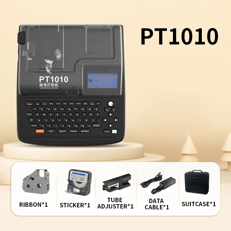 P800/PT1010 방수 케이블 ID 프린터 PVC 튜브 케이블 프린터 (튜브 페룰 열전사 인쇄 포함)