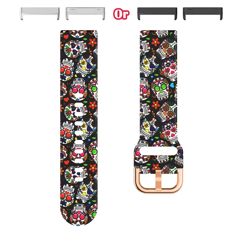 Colorful Print Lightweight Fashion Watch Strap - Sweatproof & Stylish Replacement Band