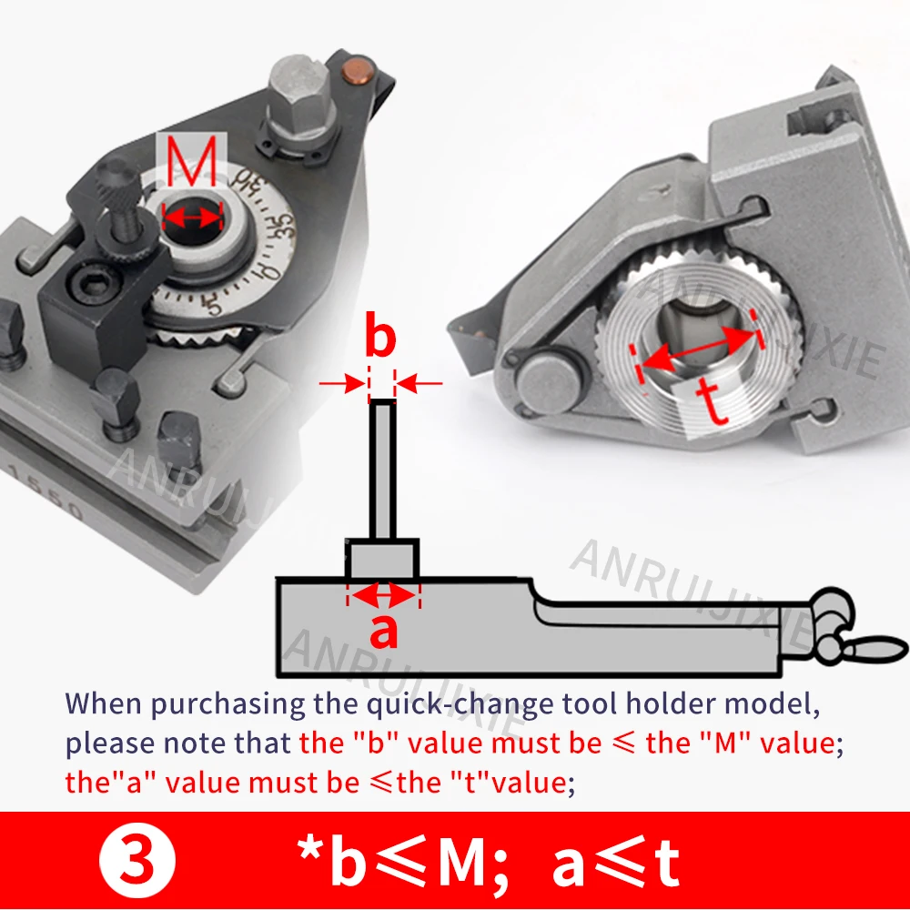 45#Steel European Style Quick Change Tool Holder Post Set 40-Position for Swing over Bed Diameter 200-400mm QCTP Turret Kit