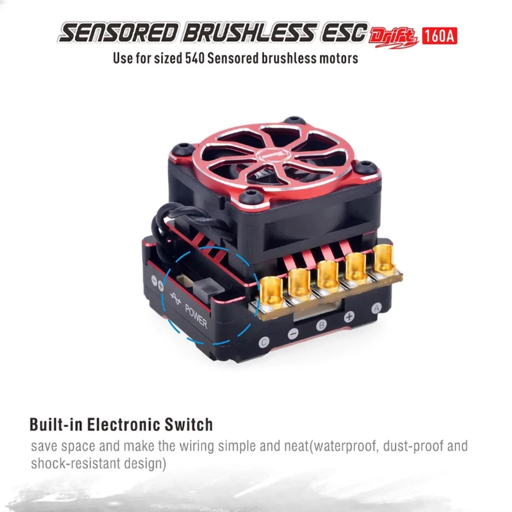 SURPASS Hobby ROCKET TS160 V2 PRO 160A Sensored Brushless