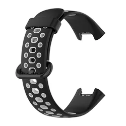 Silicone Sport Strap Replacement Wristband Bracelet for Redmi Watch 2 (Black Gray)