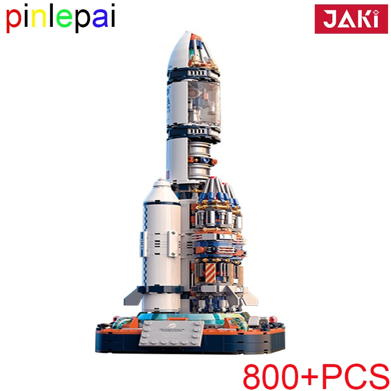 Pilepai Jaki Space Rocket Building Blocks Block Set Moc Brick Bricks Shuttle Astronave Model Port Astronave Toys For Children