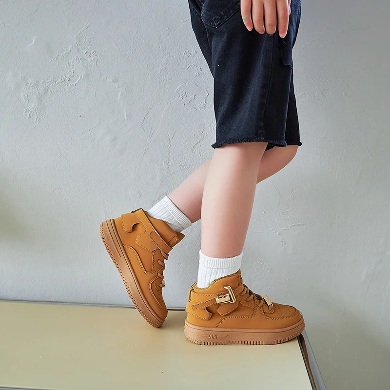 Kids High Top Spring and Fall Sneakers Soft Walking Shoes for Babies Boys Girls School Sneakers for Kids 2024 4