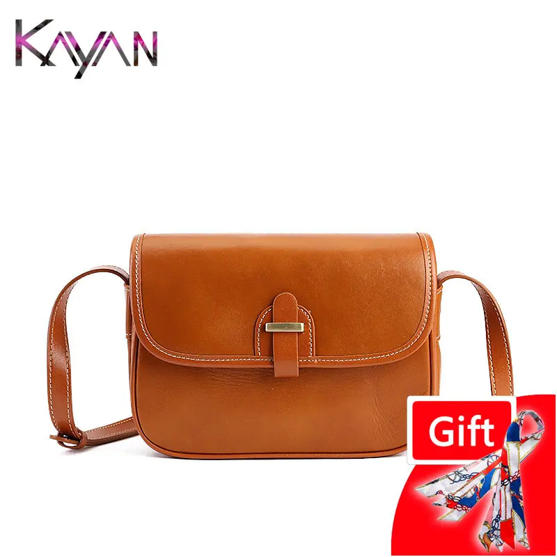 

Женская сумка через плечо из натуральной кожи, универсальная однотонная винтажная дамская сумочка-конверт, мессенджер на ремне